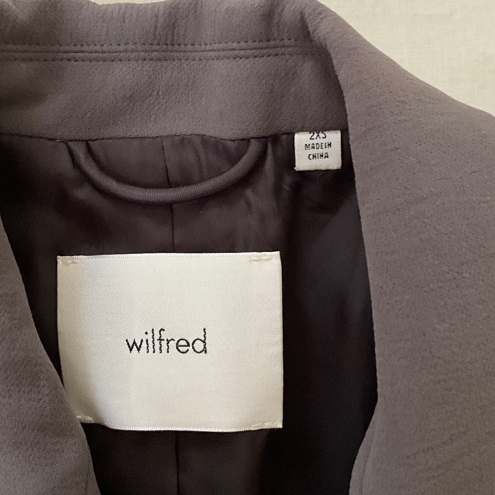 NWT ARITZIA Wilfred New Cherrelle Blazer XXS Gray - Picture 2 of 12